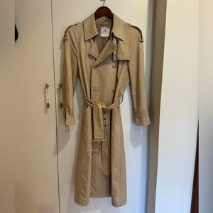 Anine Bing Trench Coat- Khaki XS